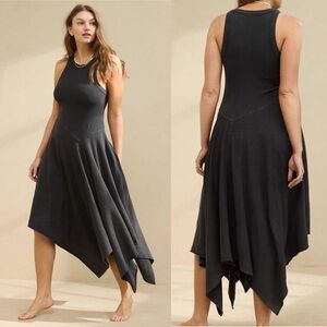 Aerie Tank Asymmetric Midi Dress Size S